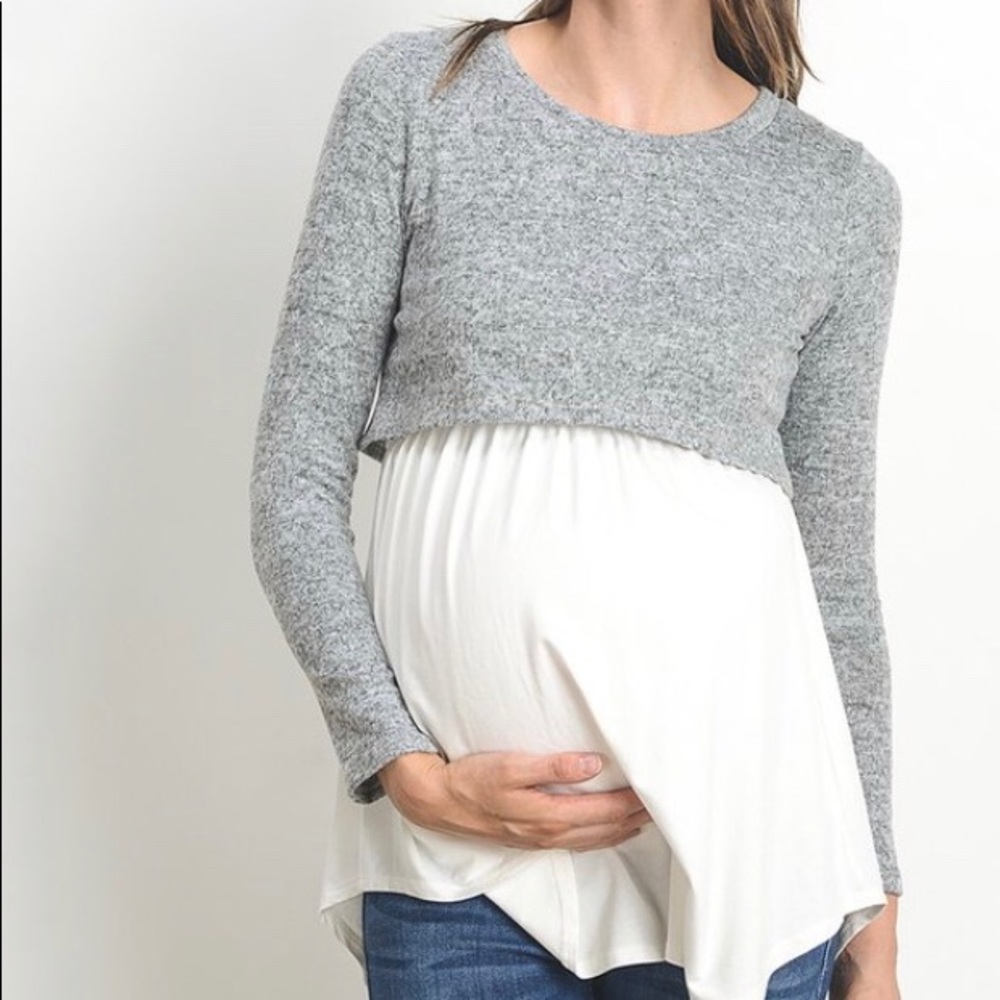 Maternity and nursing tunic